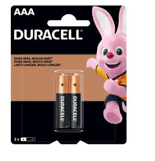 BATERIAS ALCALINAS AAA DURACELL B/2