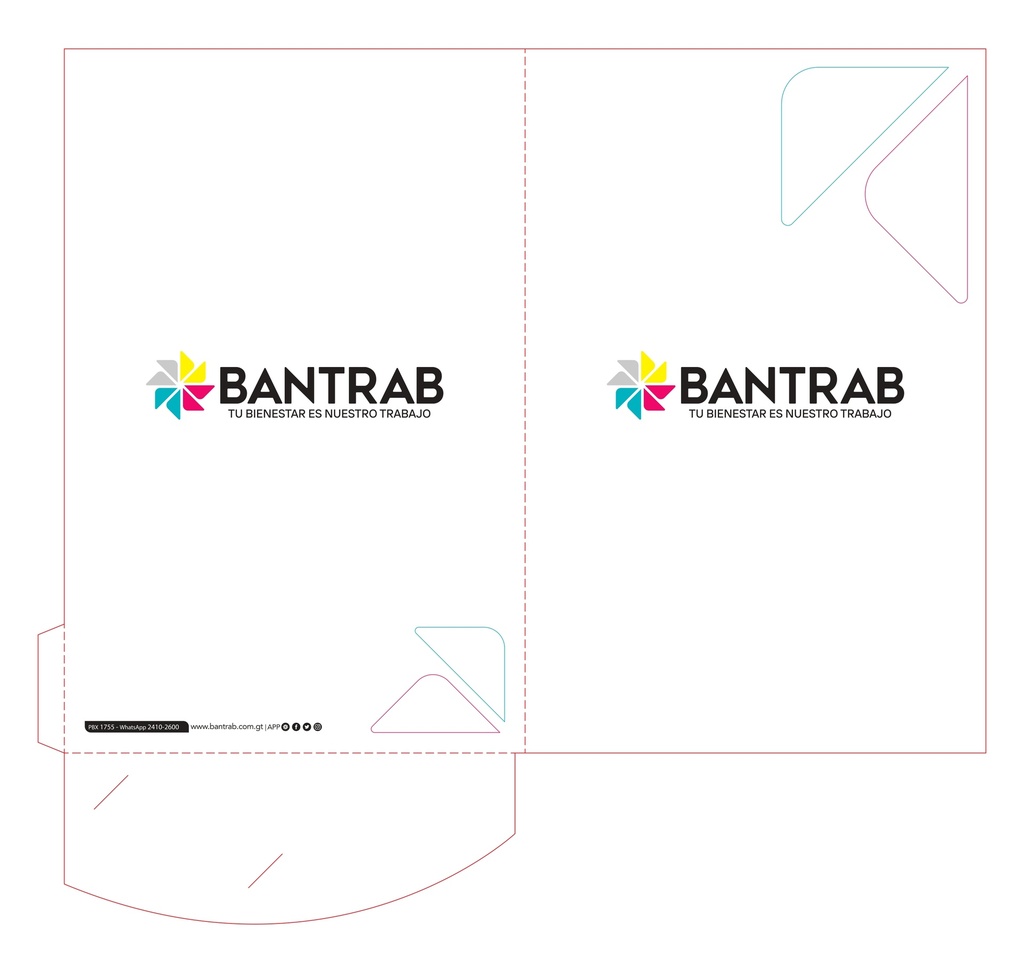 CARPETA BANTRAB OFICIO P/100 BT0058