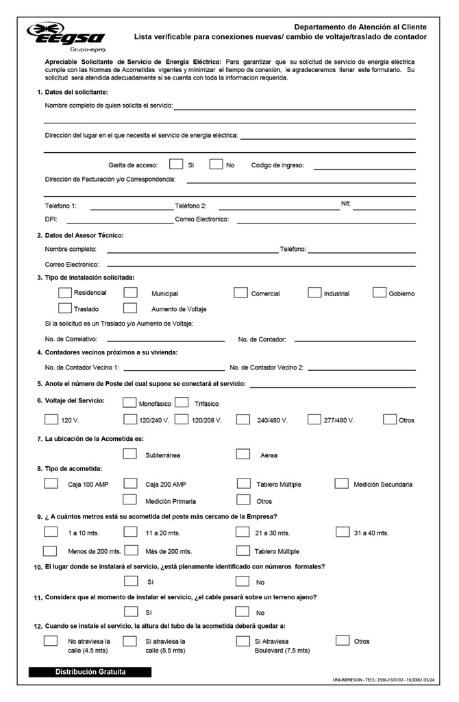 Hoja verificable EEGSA