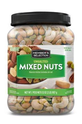 MIX DE NUECES TOSTADAS SIN SAL (BOTE 32 OZ) (16551)