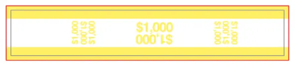 PRECINTO TROQUELADO $.1,000 DOLARES BAM P/100