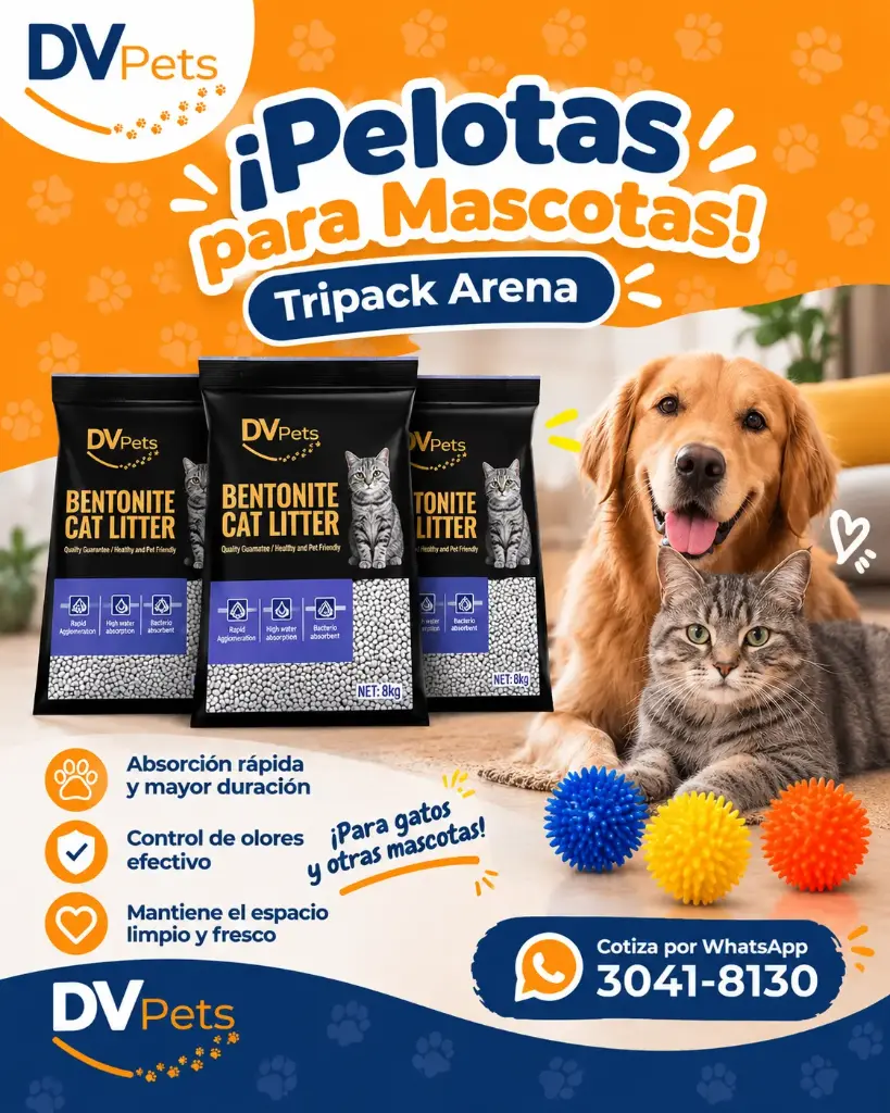 TRIPACK ARENA PARA GATO + BOLSAS PARA EXCREM. (copia)