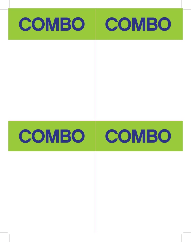 HABLADOR COMBO 1/4 DE CARTA 861073 P/100