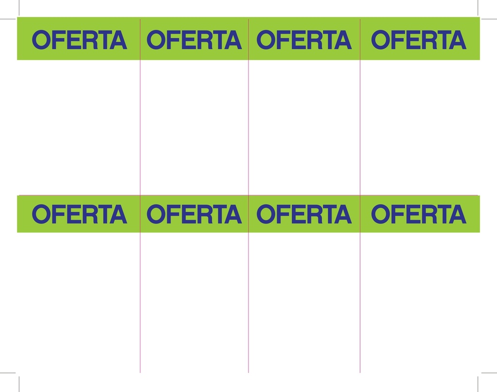 HABLADOR OFERTA 1/8 DE CARTA  861072  P/100