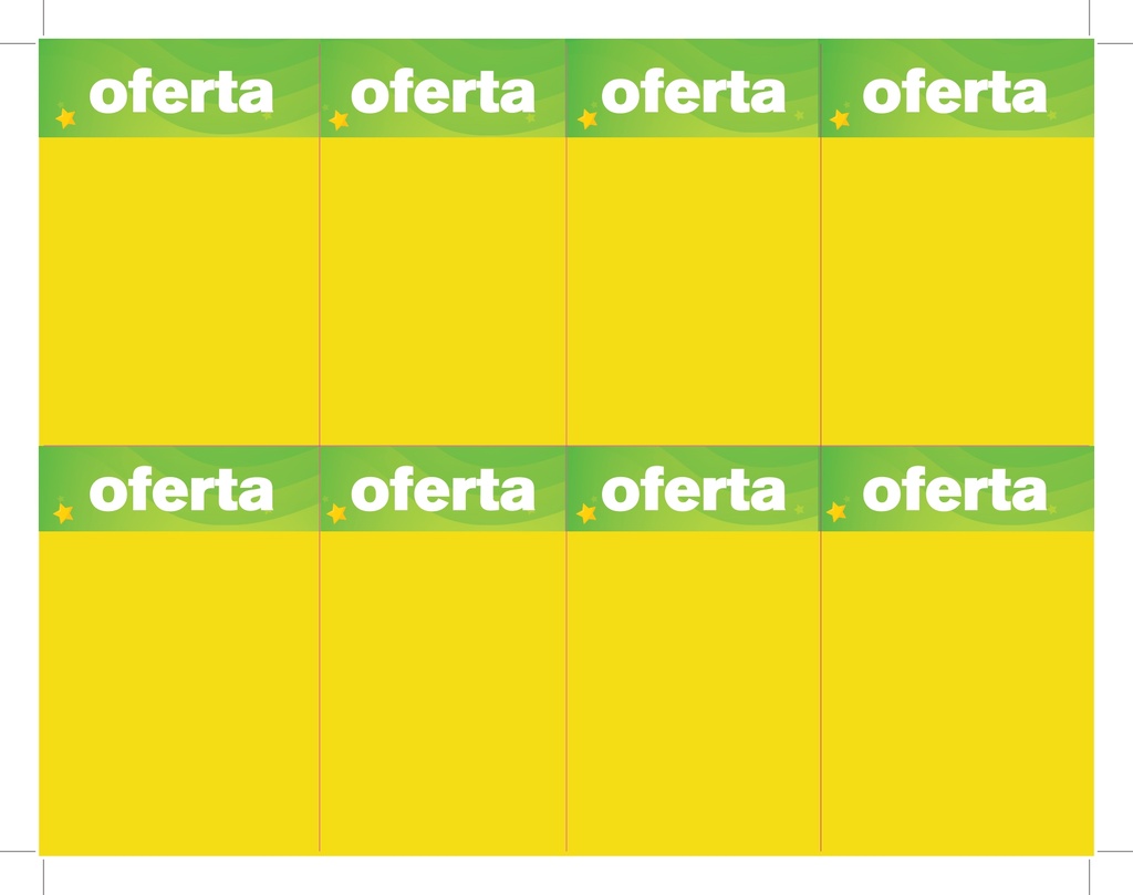 HABLADOR JUGUETON OFERTA 1/8 DE CARTA HORIZONTAL 861072 P/100