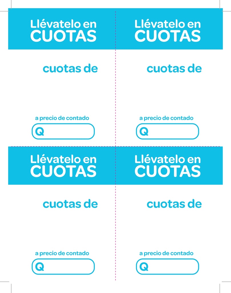 HABLADOR CELESTE LLEVATELO EN CUOTAS 1/4 DE CARTA VERTICAL P/100