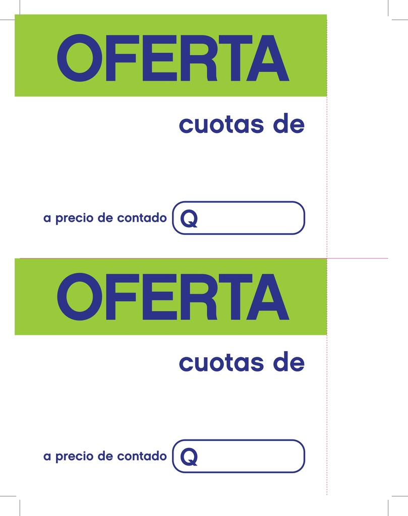 HABLADOR VERDE LLEVATELO EN CUOTAS 1/2 CARTA P/100