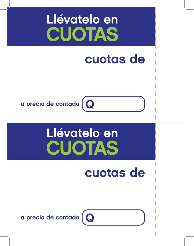 HABLADOR AZUL LLEVATELO EN CUOTAS 1/2 CARTA P/100