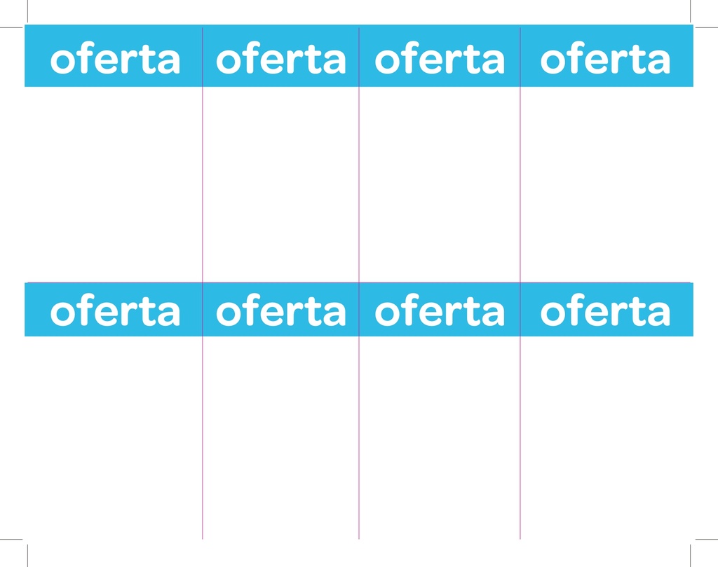 HABLADOR CELESTE OFERTA 861072 1/8 DE CARTA P/100
