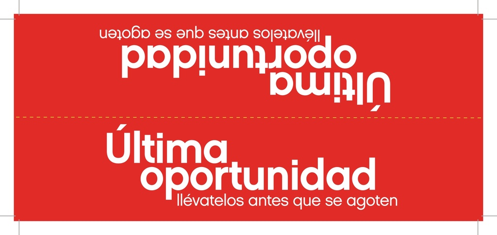 HABLADOR ROJO ULTIMA OPORTUNIDAD ENCABEZADO CARTA P/100
