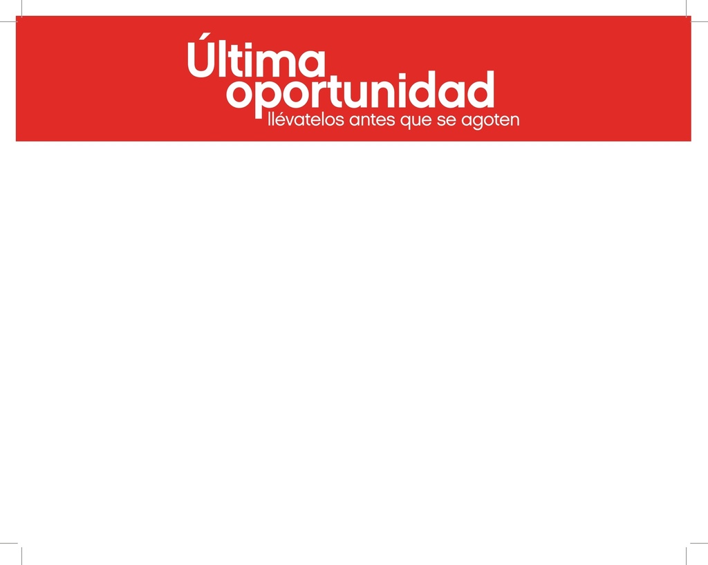 DESC. HABLADOR ROJO ULTIMA OPORTUNIDAD 14-11 P/100