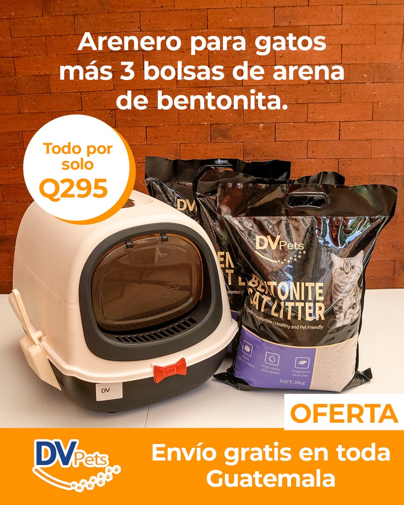 TRIPACK ARENA PARA GATO + ARENERO GRATIS