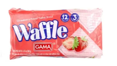 GALLETA GAMA WAFFER FRESA PAQUETE 
