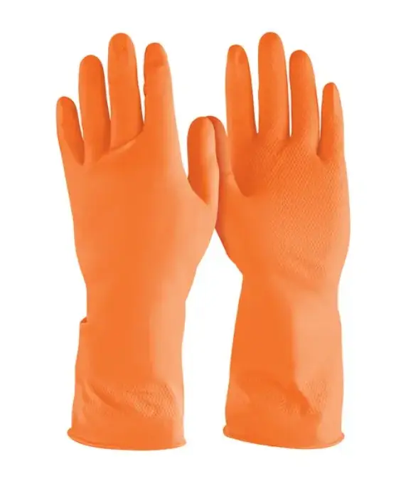 GUANTE DE LATEX MEDIANO TRUPER ANARANJADO (14262)