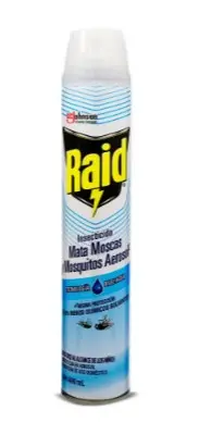 INSECTICIDA RAID MATA MOSCAS Y MOSQUITOS AEROSOL 400ML