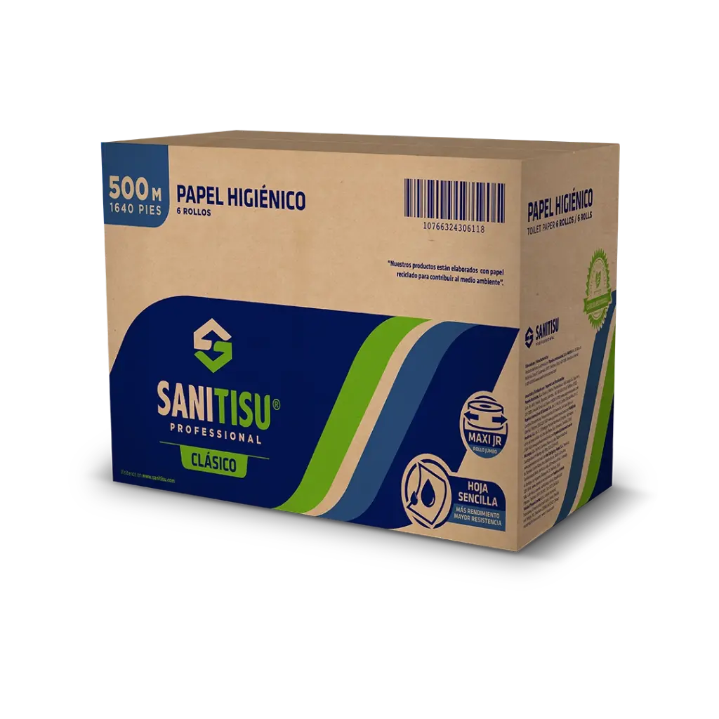 PAPEL HIGIENICO SANITISU 500 MTS. P/6 CAPT050058