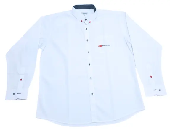 CAMISA BLANCA BCO DE ANTIGUA MANGA LARGA  TALLA XL