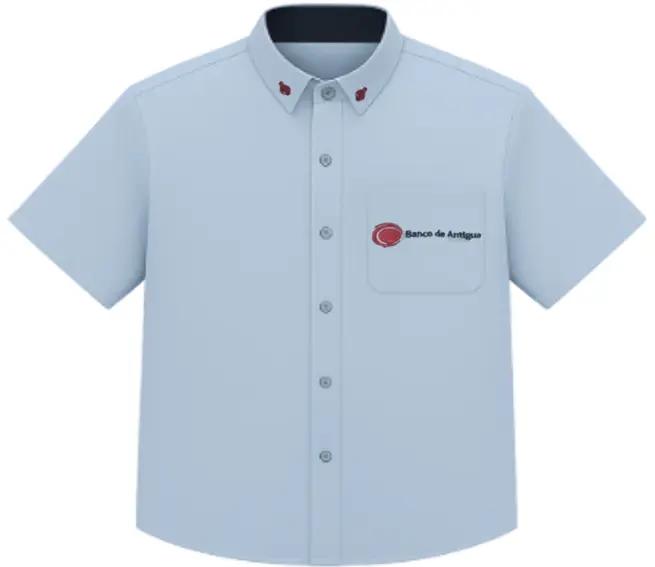 CAMISA BLANCA BCO DE ANTIGUA MANGA CORTA  TALLA 2XL