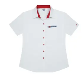  BLUSA BLANCA MANGA CORTA  TALLA MEDIUM  BCO DE ANTIGUA 