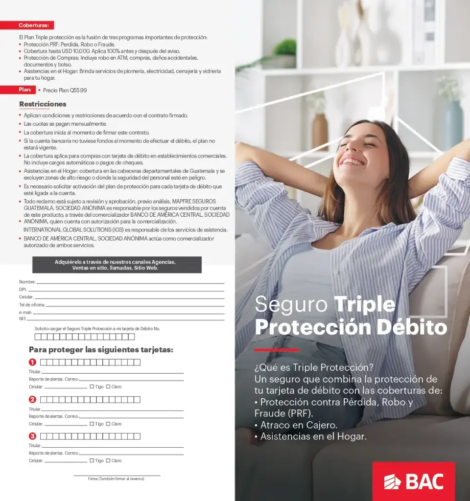 CONTRATO TRIPLE PROTECCION DEBITO P/100