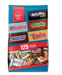 [CAF258] CHOCOLATES MINI SURTIDOS (SNICKERS, MUSKETEERS, TWIX Y MILKY WAY)(BOLSA 35.24 ONZ/435556)