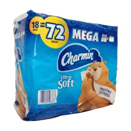 [CAF688] PAPEL HIGIENICO ULTRA SOFT CHARMIN P/18