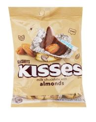 [CAF718] CHOCOLATES HERSHEYS KISSES MILK-ALMOND (127 GMS)