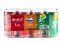 [CAF799] COCA COLA LATA MINI SURTIDA PAQ/8