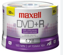 [COM126] DVD+R 4.7 GB MAXELL T/50