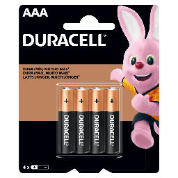 [COM475] BATERIAS ALCALINAS AAA DURACELL B/4