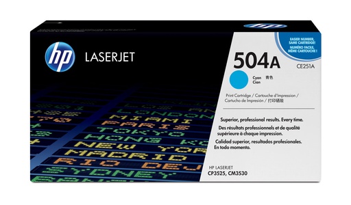 [COM482] TONER HP # 504A (CYAN) CE251A