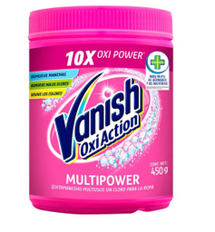 [LIM946] QUITA MANCHAS VANISH ROSA EN POLVO 450 GRS.