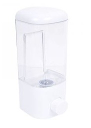 [LIM989] DISPENSADOR DE JABON SENCILLO BLANCO 500ML