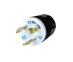 [MATELEC38] ESPIGA TWIS LOCK 30A 125V 2P3W P&S (MACHO)