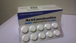 [MED185] ACETAMINOFEN  10 UNIDADES