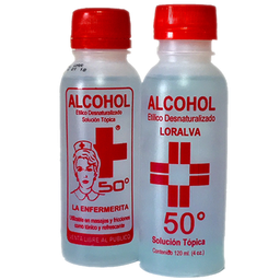 [MED64] FRASCO DE ALCOHOL 120ML   (4 ONZ.)