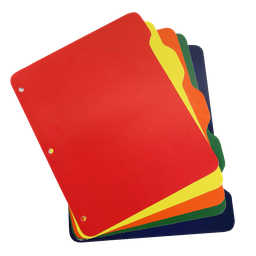 [OFI160] SEPARADORES JUEGO DE CINCO COLORES T/CARTA