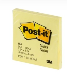 [OFI1718] POST IT 3"X3" (ORIGINAL AMARILLO)
