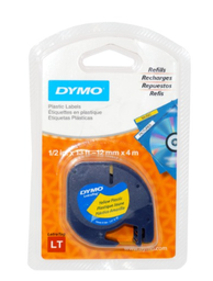 [OFI1786] CINTA DYMO AMARILLO/NEGRO 91332 LETRATAG