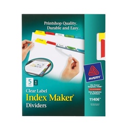 [OFI1824] SEPARADOR INDEX MAKER 05 DIV 1PK 