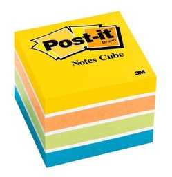 [OFI1924] BLOCK NOTA ADHESIVA CUBO 5 COLORES 2"X2"
