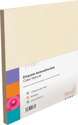 [OFI2137] ETIQUETA POCHTECA (ADHESIVA, CARTA, NATURAL) P/50.