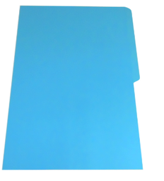 [OFI244] FOLDER INTERIOR CARTA COLOR  AZUL CLARO