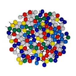 [OFI28] CAJA DE TACHUELAS DE CABEZA DE COLORES