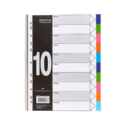[OFI316] SEPARADORES (COLORINDEX) 10 SEPARACIONES
