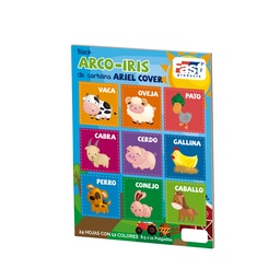 [OFI392] PAPEL ARCOIRIS CARTA BLOCK/24H 8.5X11
