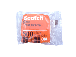 [OFI543] DESCONTINUADO TAPE SCOTCH 500 TRANSPARENTE 1/2" X 25 M