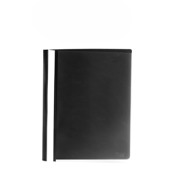 [OFI603] FOLDER PLASTICO TRANSPARENTE NEGRO 