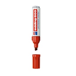 [OFI660] MARCADOR PERMANENTE ROJO EDDING # 500