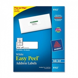 [OFI665] ETIQUETA  INKJET  1 1/3 X 4"  8162 AVERY